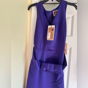 NWT - NUE by Shani - Purple Bow Dress - Size 12